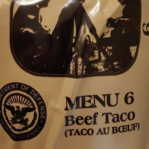 MRE Sopakco Menu 6 Beef Tacos - Picture 2 of 2